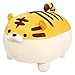 Auspicious beginning Tigre en peluche - Coussin en peluche Kawaii - Tigre en peluche (40 cm, jaune)
