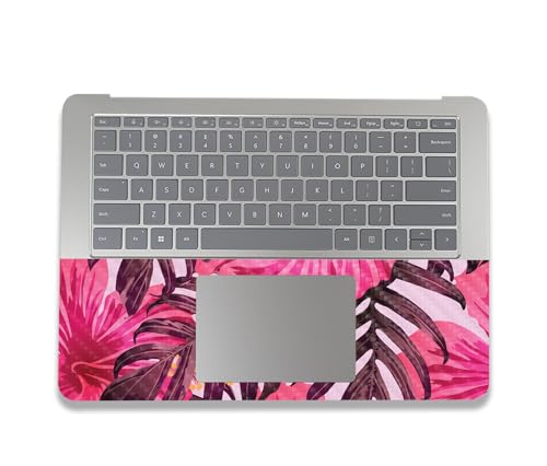 Image of MightySkins Carbon Fiber Skin Compatible with Microsoft Surface Laptop Studio 2 (2023) Full Wrap Kit - Tropical Pink | Protective, Durable Textured Carbon Fiber Finish | Made in The USA