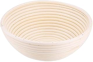 Fdit Banneton Proofing Basket Hand-crafted Unbleached Natural Rattan Cane Eco-friendly and Non-toxic Home Bread Baking Kit