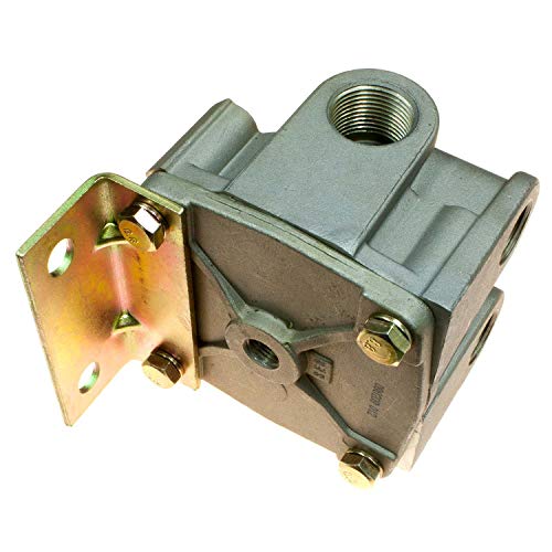 World American WA103009 R-12 Type Air Brake Relay Valve 4.0 PSI 2S/2D R-12 For(R12H Brake Systems, Crack Pressure 4 PSI) - Replaces Bendix 103009, Haldex KN28061, Tectran 14397, Navistar 1677541C