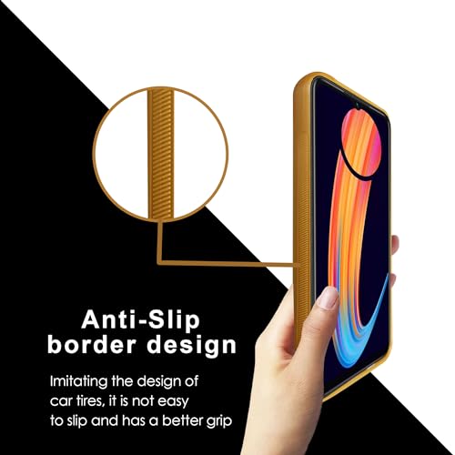 Image of A rtistque Premium Thread Leather Back Cover Case for Infinix Hot 30i | Drop Protection | Smooth Grip | Raised Camera Edges - Brown