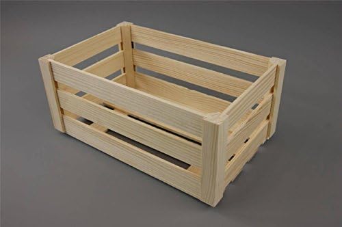 LARGE WOODEN CRATE PLAIN WOOD DECOUPAGE BIG MAKE IT VINTAGE PD31-L