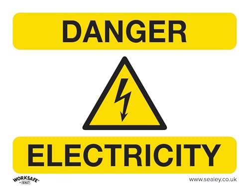 Warning Safety Sign – Danger Electricity – Rigid Plastic