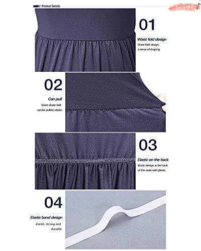 Image of AUSELILY Women's Classic Long Sleeve Dress Loose Plain Long Casual Maxi Dresses with Pockets 2026