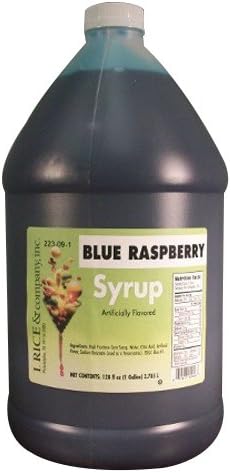 I.Rice & Company Ready To Use Syrup, 1 gal. Can | 1 Each (Blue Raspberry)