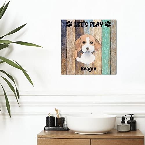 Panneau bois Beagle Dog, le cadeau de pendaison idéal