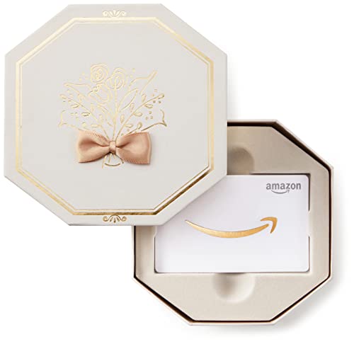 Amazonギフトカード ギフトボックス付き 金額指定可 12.2 x 11.8 x 3.4 cm-お礼、お祝い、結婚祝い、出産祝い、誕生日、バレンタインデイ、卒業祝い、入学祝い(フェアリーゴールド)