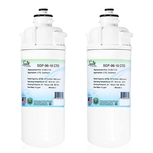 Swift Green Filters SGF-96-10 CTO Compatible Commercial Water Filter for EV9617-05,Cartridge: 2CB5, Made in USA (2 Pack)