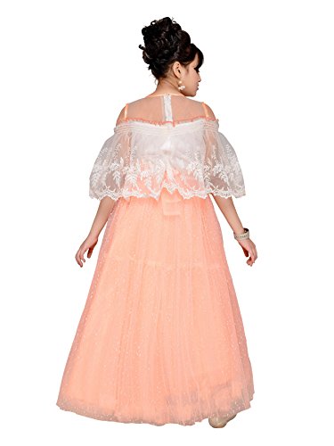 Image of Adiva Girl's Maxi Poncho Gown Dress