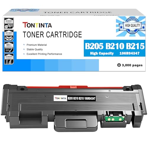TONTINTA B205 B210 B215 Cartucho de Tóner Compatible 106R04347 Alta Capacidad 3000 Páginas Negro para Xerox B210 B210DNI B205 B205DNI B205MFP B215 B215DNI B215MFP Impresora