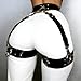 Women's Punk Gothic Leather Thigh Harness & Garter Belt Set-Adjustable Waist Cincher with Anti-Slip Leg Garter Straps for Cosplay,Nightclub Party Outfits and Body Chain Fashion Accessories