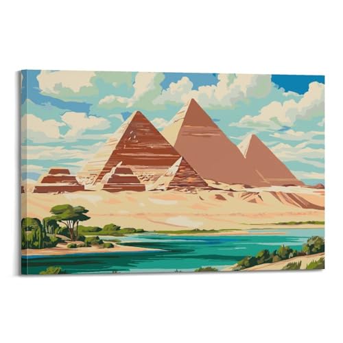Toile avec cadre WIZIGM pour habiller un mur blanc vide 40x60cm