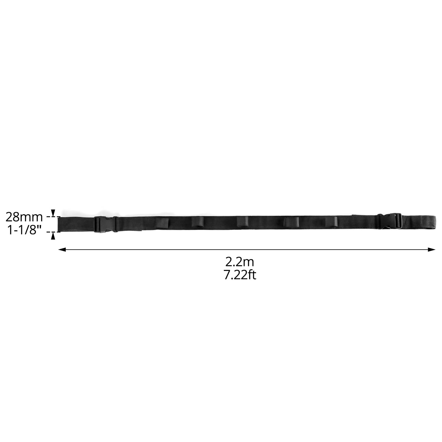 QWORK® Lot de 2 supports de canne à pêche pour voitures, sangles de support de canne à pêche pour camions, SUV, wagons, camionnettes