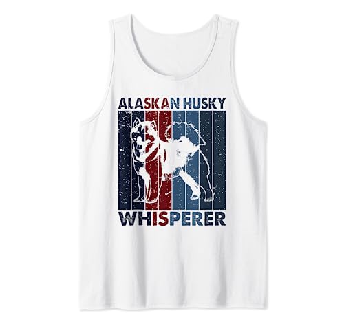 Dog Dad Mom Whisperer - Husky vintage de Alaska Camiseta sin Mangas