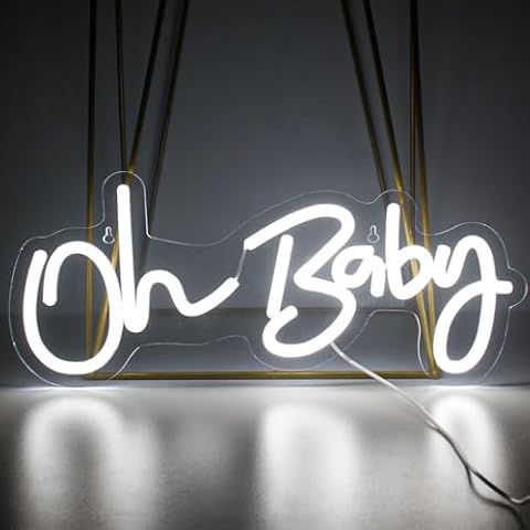 Looklight Oh Baby Neon Sign for Kids Room Cover