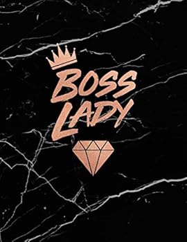 Boss Lady: Marble and Rose Gold Notebook | College Ruled Journal for Women | 8.5 x 11 - A4 Size - 150 pages (Marble and Rose Gold Inspirational Notebook for Girls)
