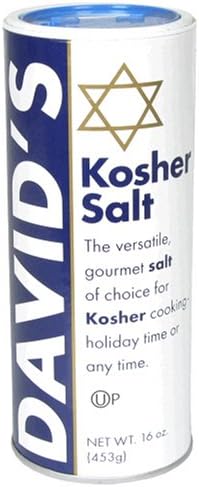 David's Kosher Salt, 16-Ounce Canisters (Pack of 6)