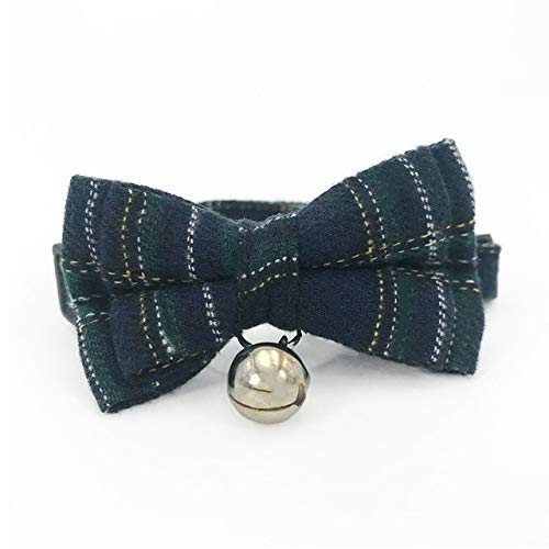 Buy Cats Bow Tie with Bell Lattice Type Necktie for Small Cat Puppy