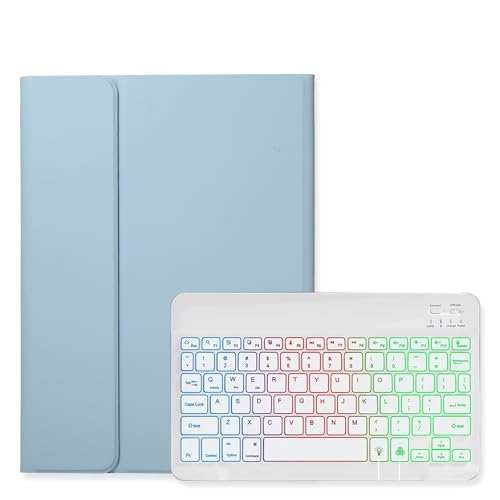 Galaxy Tab S6 Lite �L�[�{�[�h �P�[�X 7�F�o�b�N���C�g�t�� �J���[�L�[�{�[�h ���� �}�O�l�b�g ������ Android �^�u���b�g �M�����N�V�[ Tab S6 Lite 10.4�C���` �L�[�{�[�h �J�o�[ ���� ���f�B�[�X,���u���[+