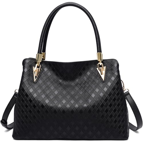Bolso Satchel de Cuero Auténtico para Mujer miniatura 1