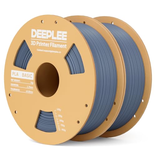Image of PLA Basic 1.75mm 3D Printer Filament Blue Grey 2KG