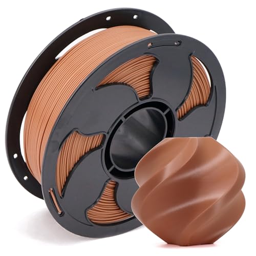 Image of Red Brown PLA Basic 1.75mm 1kg Spool 600mm /s High Speed 3D Printer Filament | FDM Beginner friendly Low warping No tangle Smooth finish Neatly wound Fast 1kg spool 2.2lbs AMS compatible for Bambu Ender