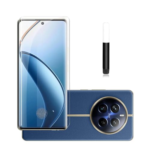 Image of Premium UV Tempered Glass Screen Protector Compatible for Realme 13 Pro | 13 Pro+ 5G (Pack Of 1) with Edge-To-Edge Protector Full Coverage UV and Easy Installation Kit