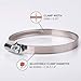 (Pack of 4) Stainless Steel Hose Clamps, Adjustable Clamps, Worm Gear, Adjustable Diameter 2.36-3.14