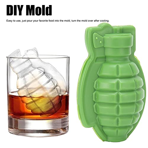 Molde de silicona para hielo granada 3D miniatura 6