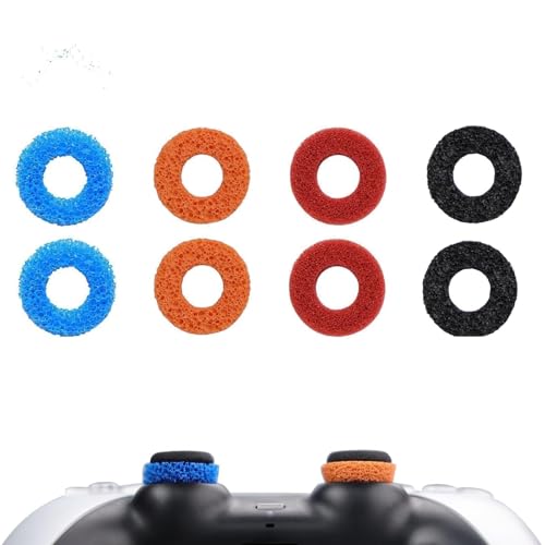 Image of MOLOPPO 8PCS Aiming Precision Rings for PS4, PS5, Xbox Gaming Accessories (Black /Orange /Red /Blue)