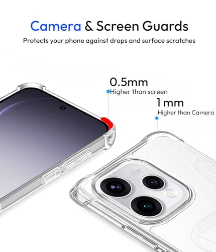 Image of KAPAVER Essential Back Cover Case Compatible with Oppo Reno 15 (PC+TPU) (Oppo Reno 15 - Clear)