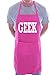 Tablier de cuisine fantaisie Geek Nerdy BBQ, rose, taille unique