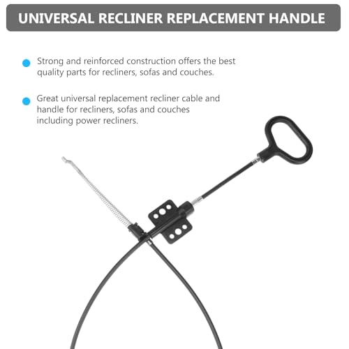 LIFKOME Carboon Steel Recliner Cable Pull Handle D Ring Replacement for Universal Sofa and Couch