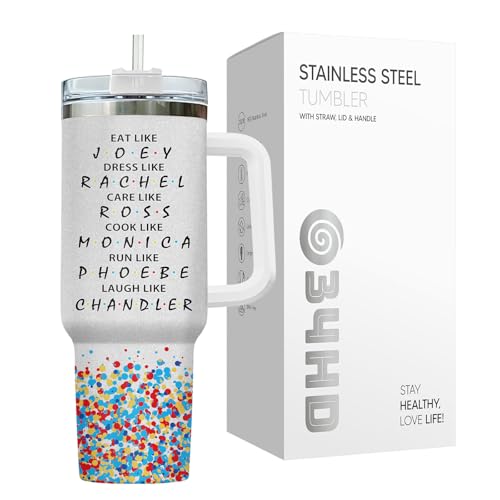 34HD TV Show Funny I'll Be There 40 oz Tumbler with Handle, Birthday by 34HD - Used condition - Image 3