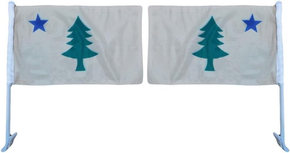 Trade Winds 12 Pack Maine 1900 Burgee 12x18 Double Sided Rough Tex Knit Nylon Car Flag