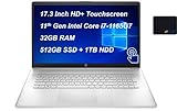 2021 Newest HP Laptop, 17.3' HD+ Touchscreen, 11th Gen Intel Core i7-1165G7 Processor, 32GB DDR4...