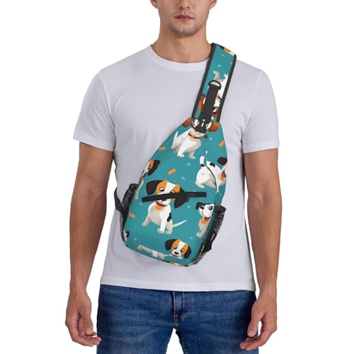 Bolso Cruzado Hombre Mochila Diagonal Con Estampado miniatura 7