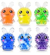 HEAEUNK Easter Egg Fillers - 6pcs Easter Squishy Toys, Bunny Stress Ball Non Candy Easter Basket ...