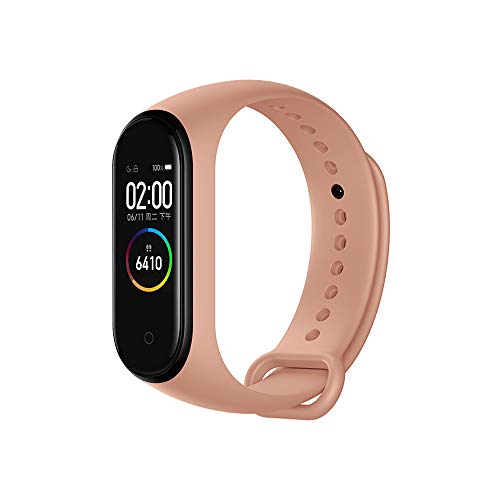 Yango Correa para Xiaomi Mi Band 4 Pulsera, Silicona Suave Pulsera de Respueto Compatible con Xiao Mi Mi Band 3 y Mi Band 4 (Rosa Empolvado)