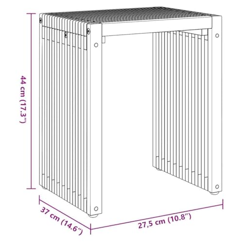 Table d'appoint de jardin vidaXL 3 pcs marron table extérieure teck moderne terrasse - 4