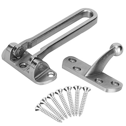 Image of Garosa Stainless Steel Padlock Hasp, Anti Theft Gate Lock Buckle with Screws for Security Door, Heavy Duty Hardware Hasps for Outdoor Gate Door Lock Guard, Durable Security Lock Set