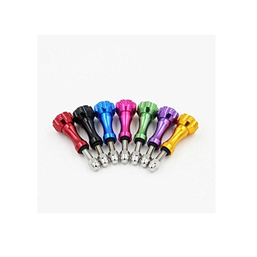 AST Works 3pcs Colorful Thumb Knob Stainless Aluminum Bolt Nut Screw for GoPro Hero2 3 4 5
