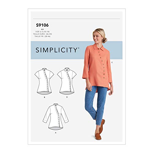 Simplicity SS9106AA S9106-Cartamodello per Camicia...