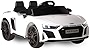 Audi R8 Spyder -12V Battery -Dual Motor Electric Power Ride On Car W/Parental Remote, MP3, Aux Cord, Bluetooth, Led Headlights, and Premium Wheels (White)