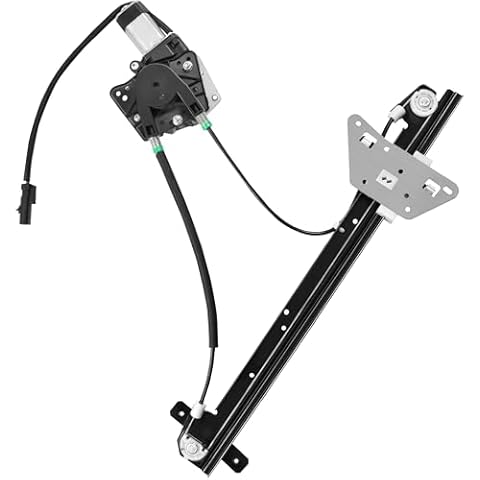 XIMAKA Front Passenger Side Power Window Regulator with Motor (2 Pins) Fit for 2000-2004 Dodge Dakota (Crew Cab Only, Cable Operated), 1998-2003 Durango, 741-648 Cover