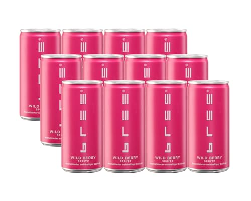 Bree Wild Berry Spritz (12 x 0,2l) – spritzig-fruchtiger Genuss mit intensiven Aromen wilder Beeren, der den Sommer aufleben lässt – perfekt eiskalt aus der Dose oder mit Strohhalm