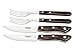 Tramontina Churrasco Rio Grande Lot de 4 couverts à steak en acier inoxydable/pin Marron
