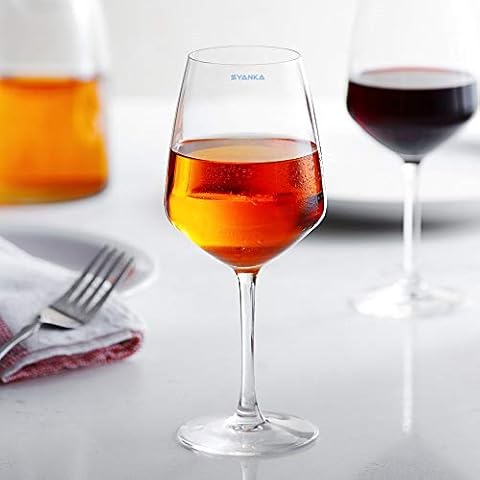 Syanka Wine Glasses Set of 2 Ideal for Red Wine Party Glass, Whisky Glass, Clear, 360 ML Cover