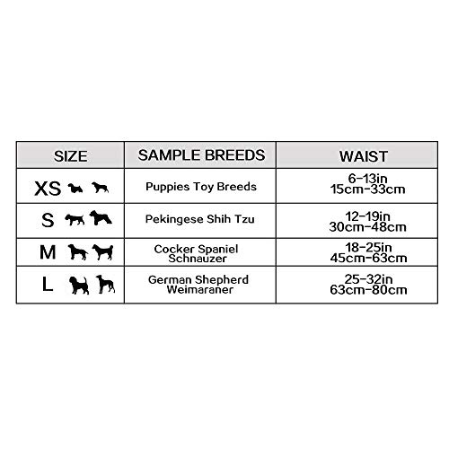 DONO Disposable Male Wraps Dog Diapers Super Absorbent Soft Male Dog Wraps, Including 4 Sizes, Extra Small, Small, Medium, Large, Pet Diapers Dogs Cats (M 10count)