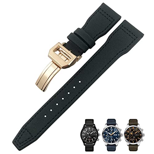 Bracelet montre 20mm compatible IWC pour remplacer le cuir usé